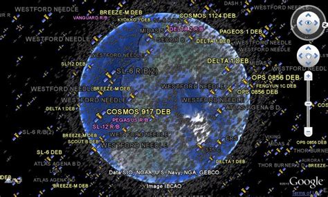 Positions Of Satellites Around Earth