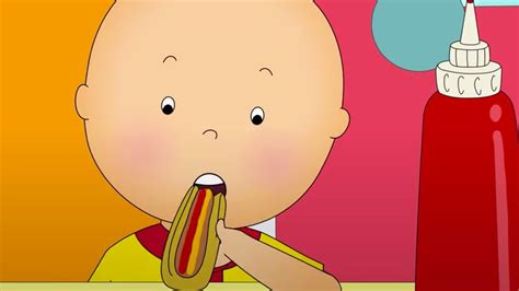 Caillou And The Hot Dog Caillou Cartoon Youtube