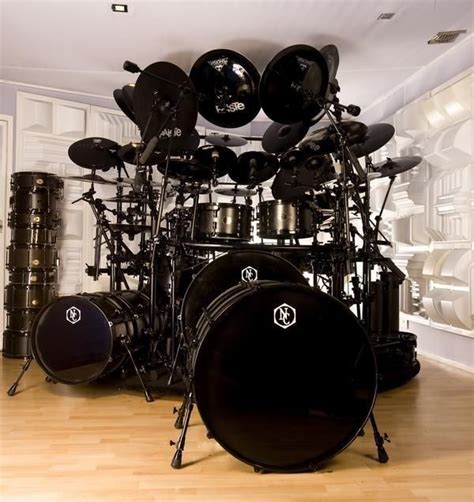 Stealth Mode With Black Drums Black Hardware Black Cymbals Drums