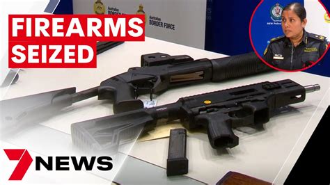 Illicit Firearms Across Australia Seized 7news Youtube