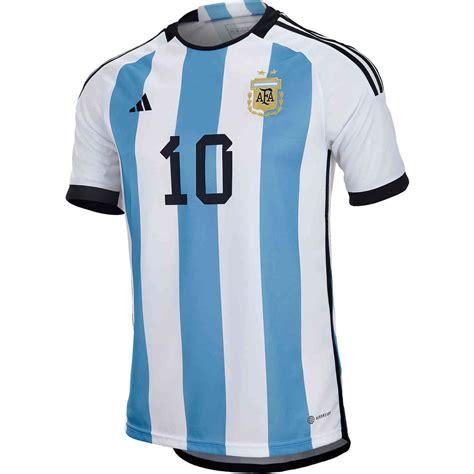 Lionel Messi Argentina 2022 World Cup Qatar Match Slim Fit Home Soccer Jersey Black Naturalforma