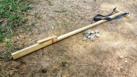 How To Make A Powerful Slingshot From Home Youtube