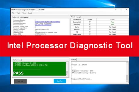 Intel Processor Diagnostic Tool Downloadinstalluse Guide Minitool