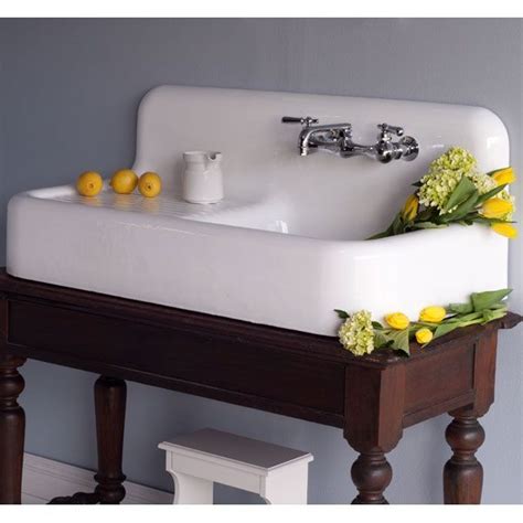 The Whitney 42 Cast Iron And Porcelain Farmhouse Sink With Drainboard