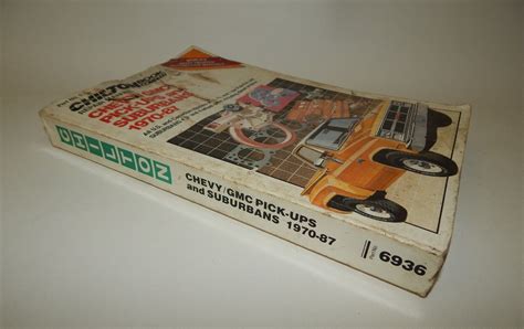 Chilton Repair Manual Chevy Gmc Pick Ups Suburbans 1970 87 Book Ebay