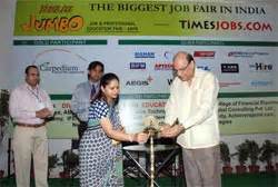 It implies.(to be) a success. The Grand Success of TimesJobs.com's Jumbo Job Fair