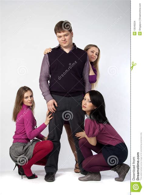 The reckoning by caroline peckham, zodiac academy: Three girls around one man stock photo. Image of three ...