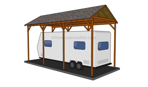 Build A Cover Over An Rv How To Build A Wooden Carport Home