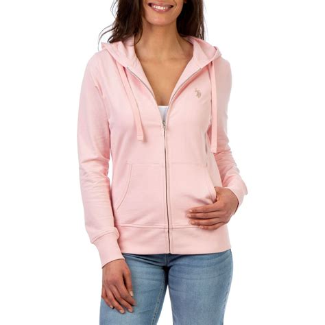 Us Polo Assn Us Polo Assn French Terry Hooded Zip Up Womens