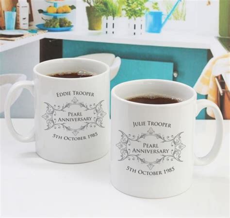 Check spelling or type a new query. Pair of Personalised Pearl Anniversary Mugs | The Gift ...
