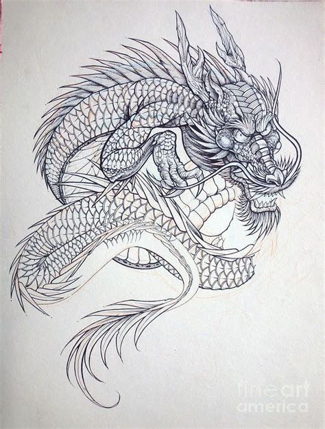 Braggin Dragon Flash Art By World Renowned Tattoo Artist Christopher