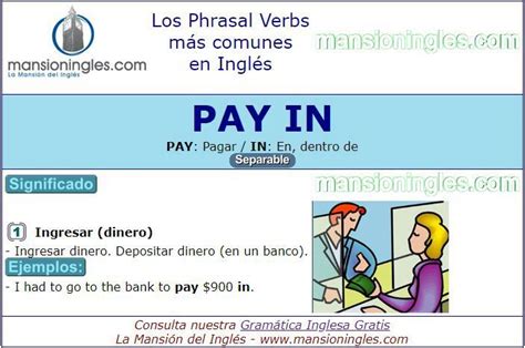 Phrasal Verbs Significado De Pay In Phrasal Verbs En Ingles Numeros
