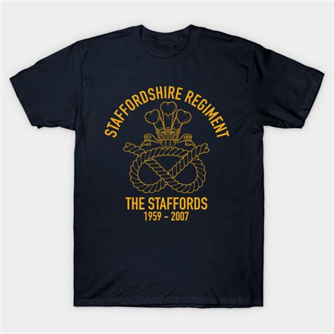staffordshire regiment british army infantry t shirt teepublic