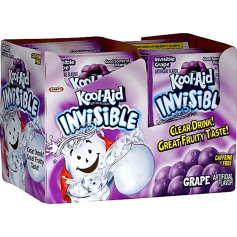 Kool Aid Invisible Unsweetened Soft Drink Mix Invisible Grape