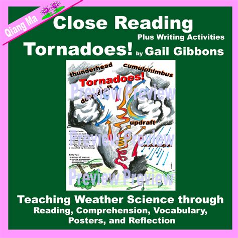 Close Reading Tornadoes By Gail Gibbons Made By Teachers