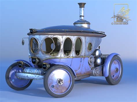 3d Steam Automobile Steampunk Punk Model Steampunk Automobile