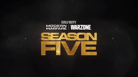 Call Of Duty Modern Warfare Season 5 Launch Date Confirmed