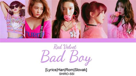 Bad boy lyrics performed by red velvet: Red Velvet-Bad Boy Slovak Slovak sub ...