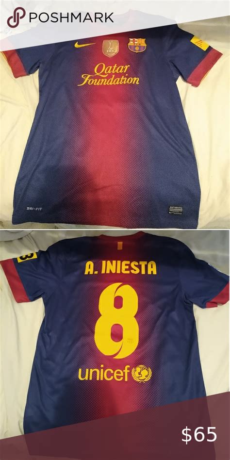Andres Iniesta Barcelona Jersey Fc Barcelona 2018 19 Home Kit By Nike