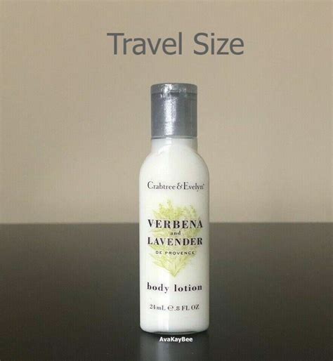 Crabtree And Evelyn Verbena Lavender 1 Body Lotion 8 Oz Travel Size