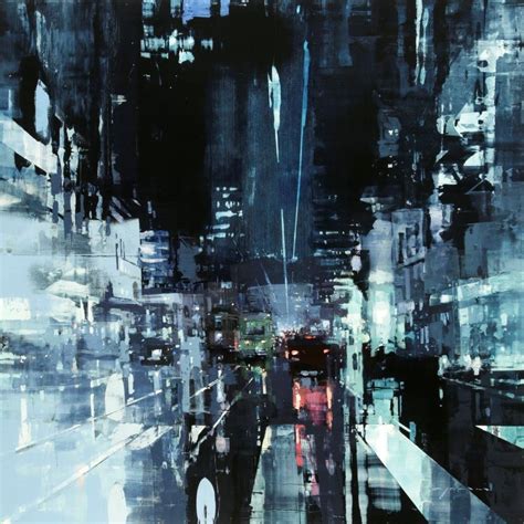 Sf13 36 X 36 Inches Oil On Panel Apr 17 Jeremy Mann Cityscapes