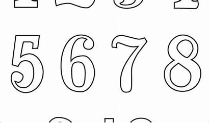 Numbers Bubble Number Clipart Background Coloring Pages