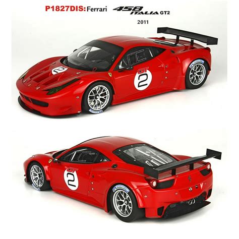 Ferrari 458 Italia Gt2 Presentation Model In Red Resin Model Car In 1