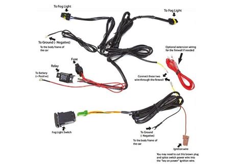 Your lamp kit harness my have different wire colors. Fog Light Wiring Diagram - Wiring Diagram & Schemas