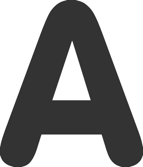 These characters aren't a different font. letter A PNG