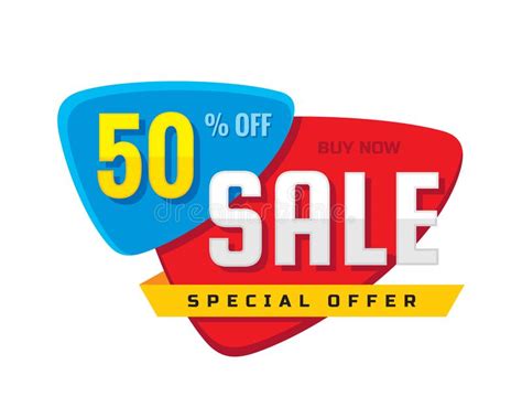 Sale 50 Off Discount Creative Vector Banner Illustration Abstract