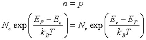 From this formula it appears that e_f is a constant independent of temperature, otherwise, it would have been written as a function of t. Fermi energy of an intrinsic semiconductor