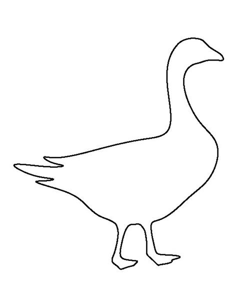 Goose Pattern Use The Printable Outline For Crafts Creating Stencils