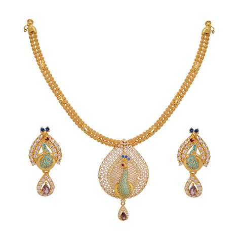 Mejuri is the new luxury of online jewelry stores. Light Weight Jewellery | Beautiful Pear Shape Peacock Gold ...