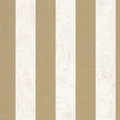 Carat Glitter Stripe Wallpaper Cream And Gold 13346 70 Uk Diy And Tools