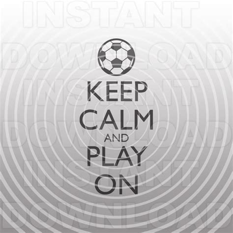 Keep Calm Soccer Etsy