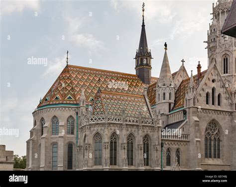 Matthias Church In Buda Castle District Budapest Hungary Stock Photo