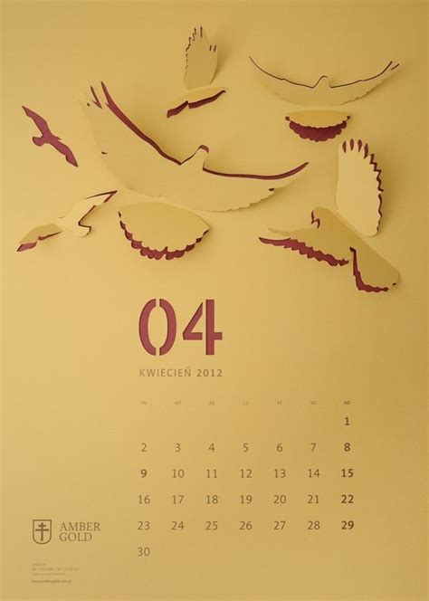 Cut Out Wall Calendar On Behance Calendar Monthly Planner Diy