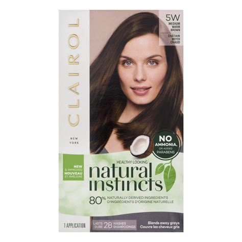 Save On Clairol Natural Instincts Hair Color Medium Warm Brown 5w Order