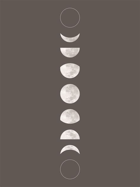 Moon Phase Cover Moon Phases Art Printable Wall Art Moon Phases