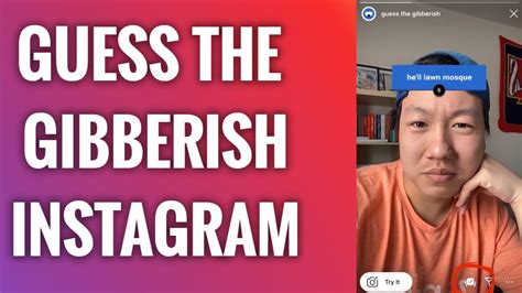 How To Get “guess The Gibberish” Instagram Filter Freewaysocial