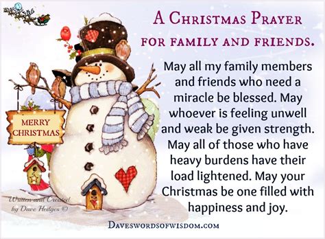 1 thessalonians 5:17 teaches us to pray without ceasing. Daveswordsofwisdom.com: The Christmas Prayer for Family ...