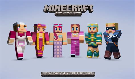 This will probably be the biggest skin pack for minecraft pe that you could see. Minecraft Xbox 360 Edition Skin Pack 4 Arrives, Retail ...