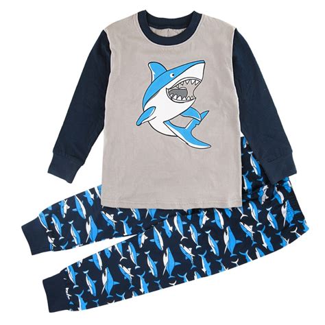 Buy Kids Shark Pajamas For Boys Winter Pyjamas Child