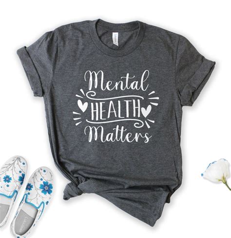 Mental Health Matters Shirts Healthcare Shirt Motivational Etsy