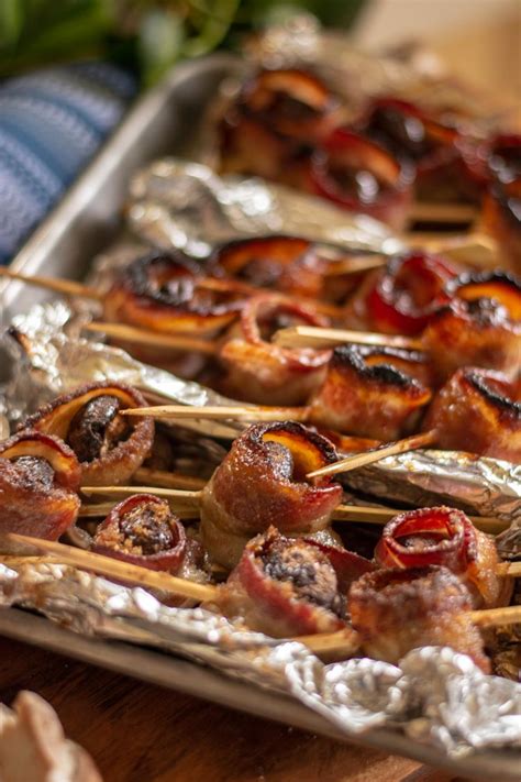 Bacon Wrapped Mushrooms W3 Sauces Appetizer Savor Savvy