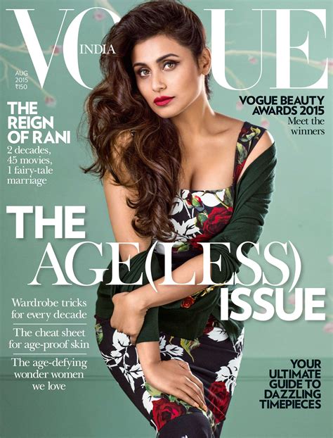 How To Get Rani Mukerjis Vogue Cover Girl Look Vogue India Beauty