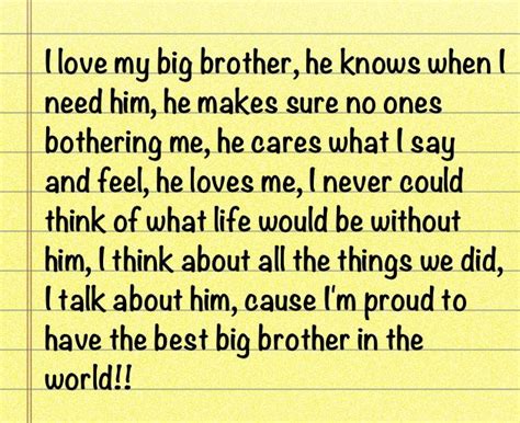 i love my big brother quotes quotesgram