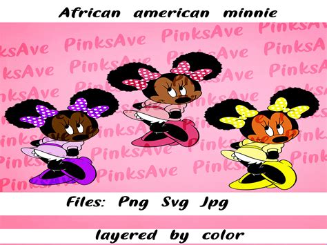 African American Minnie Mouse Etsy