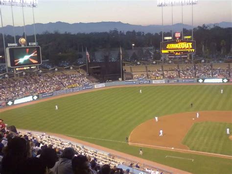Dodger Stadium Section Top Deck Home Of Los Angeles Dodgers