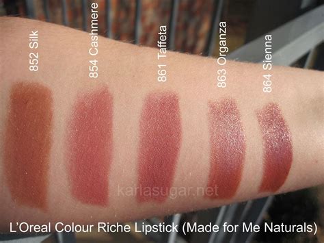 LOreal Colour Riche Swatches Made For Me Naturals Silk Cashmere